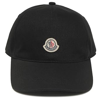 【レディース】【新品】サイズL モンクレール MONCLER キャップ　ブラック ブラック キャップ : ハット＆ベレー 向けの レディース